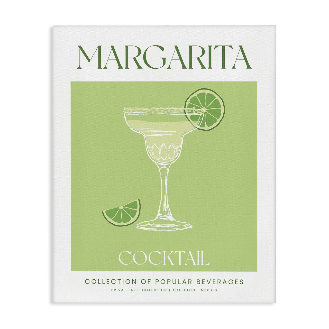 Stupell Industries Minimal Margarita Cocktail Canvas By Lettered and Lined